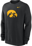 Main image for Mens Iowa Hawkeyes Black Nike Primary Logo Crew Sweatshirt