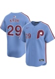 John Kruk Philadelphia Phillies Mens LIGHT BLUE Alt 2024 Limited