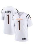 Ja'Marr Chase Cincinnati Bengals Road Game Jersey - WHITE