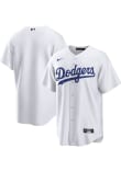 Los Angeles Dodgers Mens Nike Replica WHITE Home Jersey - 17323235