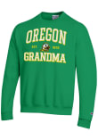 Main image for Mens Oregon Ducks Green Champion Est. Date Grandma Powerblend Crew Sweatshirt