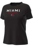 Main image for Miami RedHawks Black Under Armour Stacked over logo Motion Short Sleeve T-Shirt