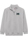 Main image for Mens Grey Michigan Wolverines Essentials Embroidery Qtr Zip Pullover