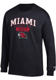 Main image for Mens Miami RedHawks Black Champion Class of 2027 Jersey Tee