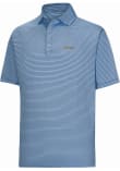 Main image for Mens Michigan Wolverines Blue Footjoy Smooth Stripe Short Sleeve Fashion Polo
