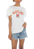 Main image for Maryland Terrapins White Gameday Couture All In To Win Short Sleeve T-Shirt
