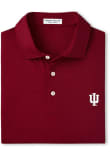 Main image for Mens Indiana Hoosiers Crimson Peter Millar Tesseract Short Sleeve Fashion Polo