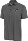 Main image for Mens Purdue Boilermakers Black Antigua Trickle Short Sleeve Polo Shirt