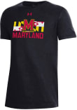 Main image for Youth Maryland Terrapins Black Under Armour Team Logo Short Sleeve T-Shirt