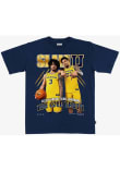 Main image for Mens Michigan Wolverines Navy Blue SLAM Cover Tee - Lendeborg & Cadeau Fashion Player T Shirt