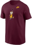 Main image for Minnesota Golden Gophers Maroon Nike Vault Basketball Gopher Short Sleeve T Shirt
