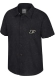 Main image for Mens Purdue Boilermakers Black Colosseum Duncan Camp Short Sleeve Dress Shirt