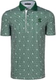 Main image for Mens Michigan State Spartans Green Greyson All over print Short Sleeve Fashion Polo