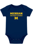 Main image for Baby Navy Blue Michigan Wolverines Ross Business School Short Sleeve One Piece