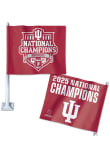 Main image for Indiana Hoosiers Crimson  2025 National Champs Car Flag