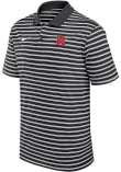 Main image for Mens Rutgers Scarlet Knights Black Nike Victory Stripe Short Sleeve Polo Shirt