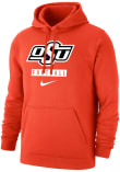 Main image for Mens Oklahoma State Cowboys Orange Nike Club Fleece Football Hooded Sweatshirt