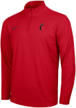 Main image for Mens Cincinnati Bearcats Red Nike Intensity Primary Logo Qtr Zip Pullover