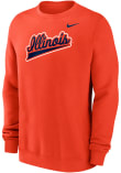 Main image for Mens Illinois Fighting Illini Orange Nike Script Crew Sweatshirt