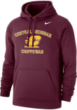 Main image for Mens Central Michigan Chippewas Maroon Nike No 1 Hooded Sweatshirt