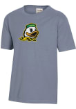 Main image for Youth Oregon Ducks Grey ComfortWash Logo   Garment Dyed Short Sleeve T-Shirt