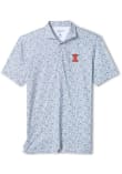 Main image for Mens Illinois Fighting Illini Navy Blue Johnnie O Gridiron Short Sleeve Fashion Polo