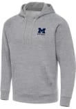Main image for Mens Michigan Wolverines Grey Antigua Victory Softball Hooded Sweatshirt