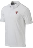 Main image for Mens Texas Tech Red Raiders White Columbia Heat Seal Omni Wick Drive Short Sleeve Polo Shirt