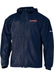 Main image for Mens Illinois Fighting Illini Navy Blue Columbia Prodigy Light Weight Jacket
