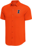 Main image for Mens Illinois Fighting Illini Orange Antigua Nobel Short Sleeve Dress Shirt