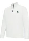 Main image for Mens Michigan State Spartans White Footjoy Approach Qtr Zip Pullover