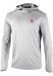 Main image for Mens Illinois Fighting Illini Grey Columbia Heat Seal Omni Wick Shot Gun Hooded Sweatshirt