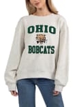 Main image for Womens Grey Ohio Bobcats Old School Crew Sweatshirt