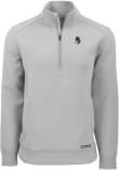 Main image for Mens Michigan State Spartans Ash Cutter and Buck Vault Roam Qtr Zip Pullover