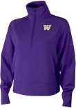 Main image for Womens Washington Huskies Purple Columbia Heat Seal Wickham Hills Qtr Zip Pullover