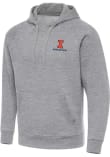 Main image for Mens Illinois Fighting Illini Grey Antigua Victory Agriculture Hooded Sweatshirt