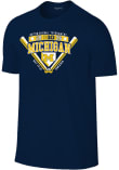 Main image for Michigan Wolverines 2026 Big Ten Baseball Tournament Participant Short Sleeve T Shirt - Navy Blue