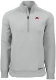 Main image for Mens Minnesota Golden Gophers Ash Cutter and Buck Roam Qtr Zip Pullover