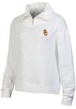 Main image for Womens USC Trojans White Under Armour Embroidered Qtr Zip
