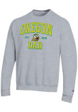 Main image for Mens Oregon Ducks Grey Champion Est Date Dad Powerblend Crew Sweatshirt