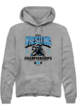 Main image for Mens Big Ten Graphite Rally 2025 Wrestling Championship Hooded Sweatshirt