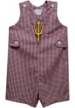 Main image for Baby Arizona State Sun Devils Maroon Vive La Fete Gingham Overalls
