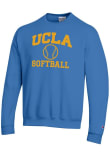 Main image for Mens UCLA Bruins Light Blue Champion Softball Icon Powerblend Crew Sweatshirt