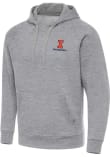 Main image for Mens Illinois Fighting Illini Grey Antigua Victory Engineering Hooded Sweatshirt