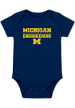 Main image for Baby Navy Blue Michigan Wolverines School of Engineering Short Sleeve One Piece