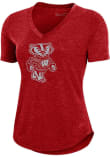 Main image for Wisconsin Badgers Red Under Armour Bucky Short Sleeve T-Shirt