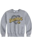 Main image for Girls Grey Iowa Hawkeyes Heart Long Sleeve Crew Sweatshirt