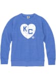 Main image for Rally Kansas City Monarchs Mens Blue Heart KC Long Sleeve Fashion Sweatshirt
