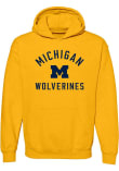 Main image for Mens Yellow Michigan Wolverines Arch Name Hooded Sweatshirt