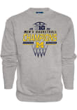 Main image for Mens Michigan Wolverines Grey Blue 84 2026 Big Ten Men's Basketball Regular Season Champions Crew..